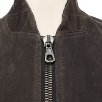 Rag & Bone Jacke/Mantel aus Leder in Taupe