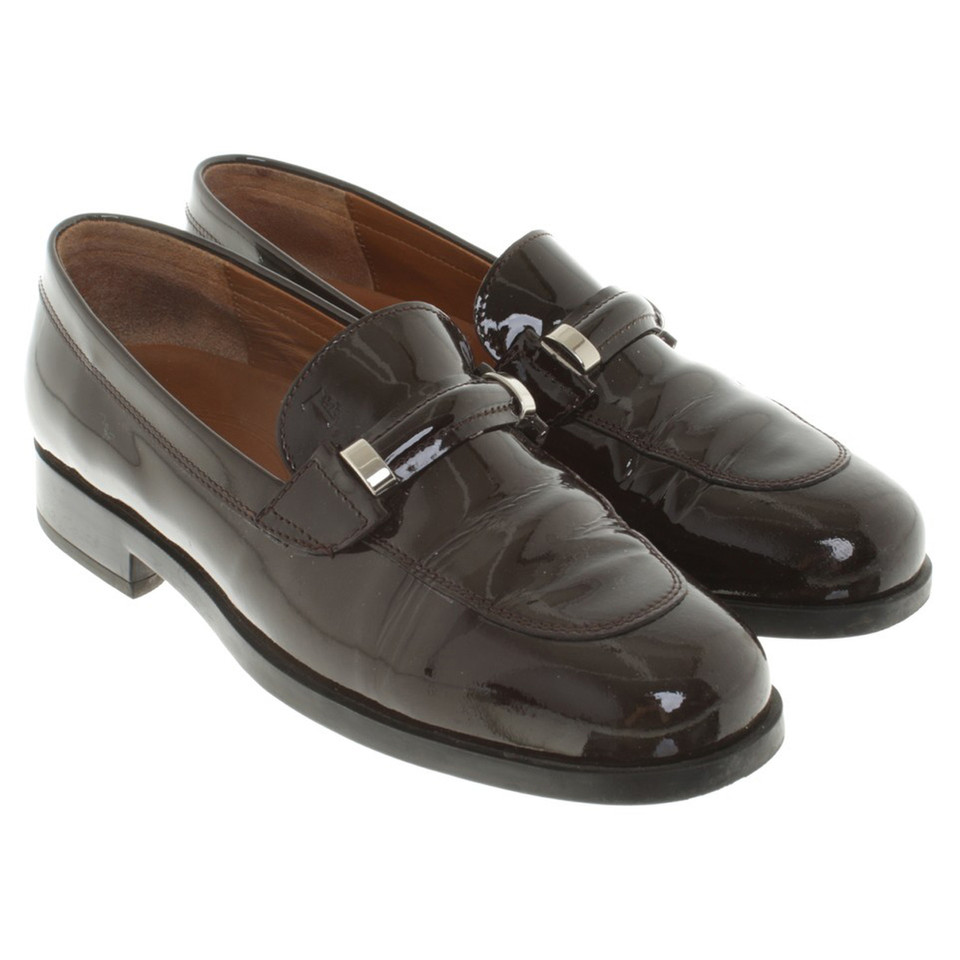 Tod's pantofole in vernice