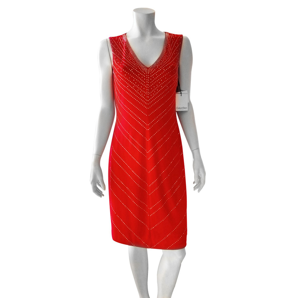Calvin Klein Rotes Kleid 