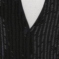 Giorgio Armani Strickjacke aus Seide in Schwarz