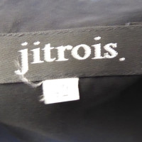 Jitrois Leather jacket with silk ruffles