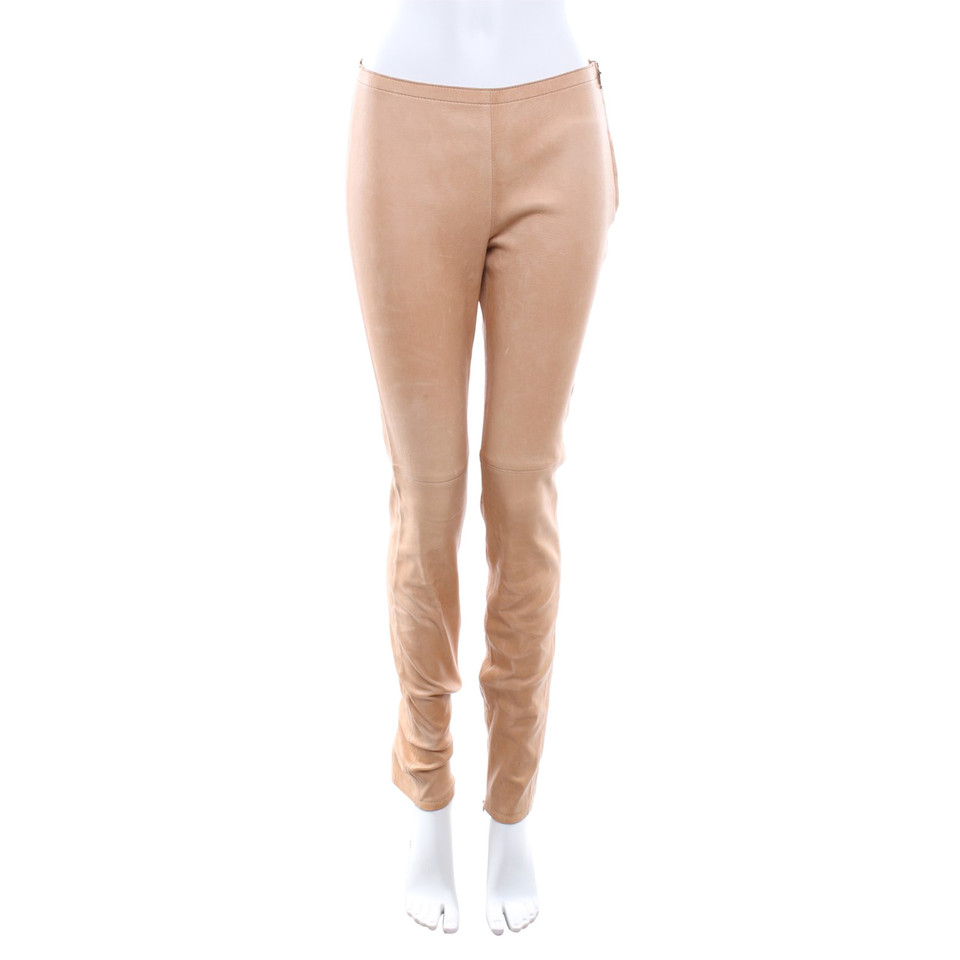 Strenesse Trousers Leather in Beige