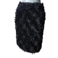 Prada skirt with faux fur trim