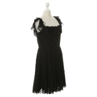 Marchesa Robe en dentelle noire