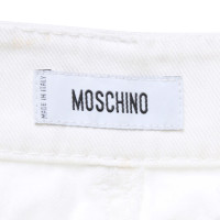 Moschino Pantalon en crème blanche