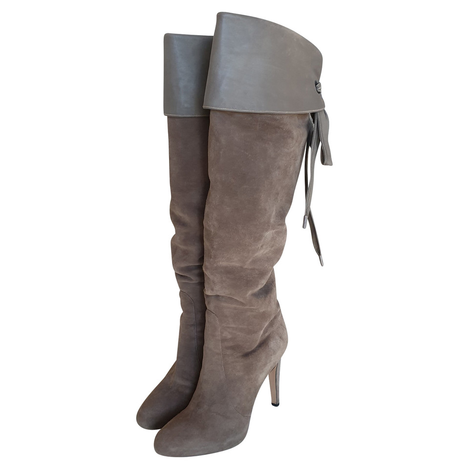 Gianvito Rossi Boots Suede in Taupe