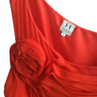 Halston Heritage Rode zijden jurk