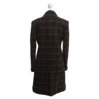 Dolce & Gabbana Coat with plaid tweed