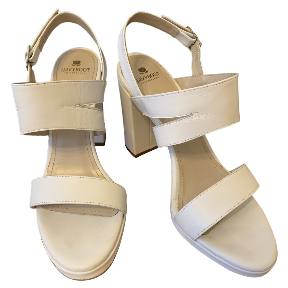 Navyboot Sandals Leather in White