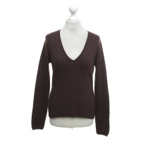 René Lezard Sweater in dark brown