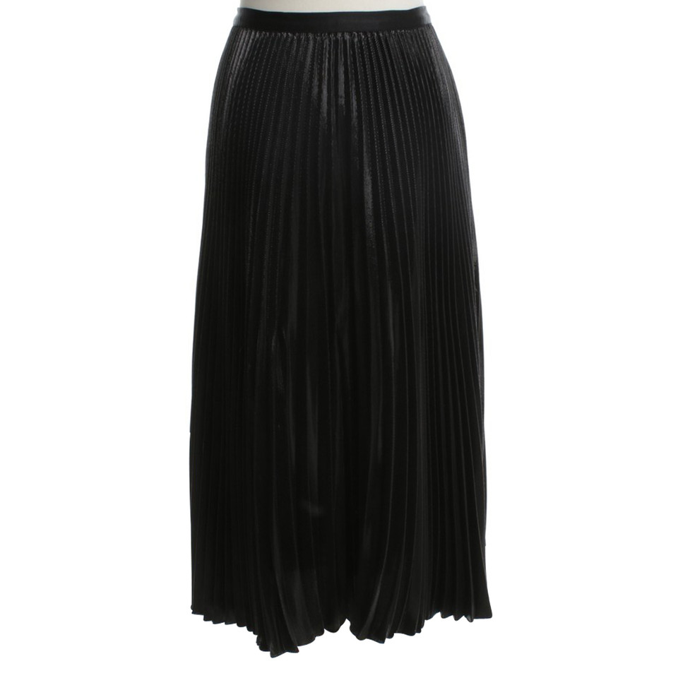 Diane Von Furstenberg Plisseé-skirt in Black / Metallic
