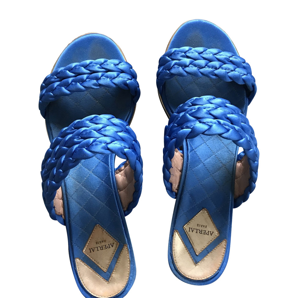 Aperlai Sandalen aus Canvas in Blau