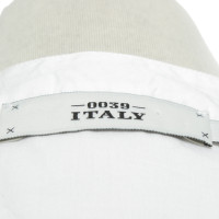 0039 Italy Top en Coton en Blanc