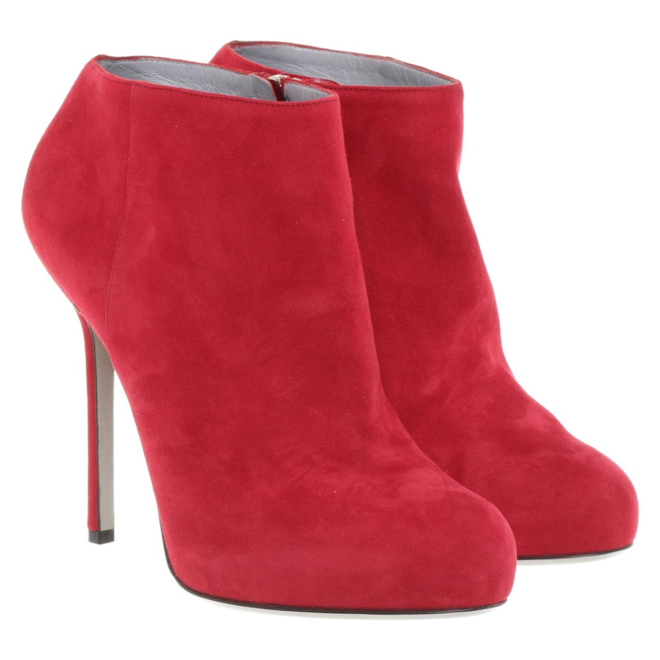 Sergio Rossi Ankle boots in red
