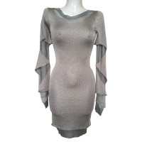 Zac Posen Kleid aus Viskose in Grau