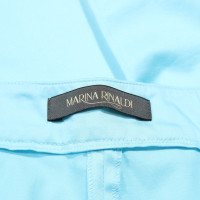Marina Rinaldi Paire de Pantalon en Coton en Turquoise