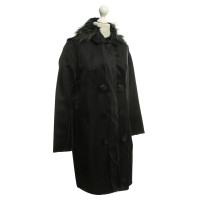 Lanvin For H&M Silk coat in black