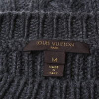 Louis Vuitton Brei cape in donkergrijs