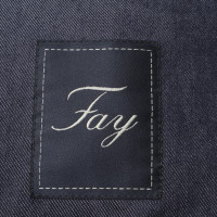 Fay Blazer en jean bleu foncé