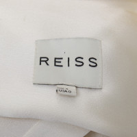 Reiss Robe chemise en crème blanche