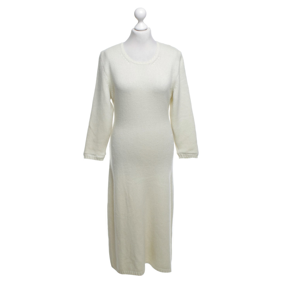 Iris Von Arnim Gebreide jurk in cream
