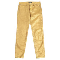 Chanel Jeans aus Baumwolle in Gold