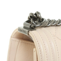 Chanel Boy Medium aus Leder in Nude