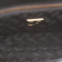 Diane Von Furstenberg "440 mini stripe snake/leather"