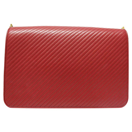 Yves Saint Laurent Shopper Leather in Red