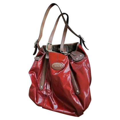 Tod's Handbag Patent leather in Red