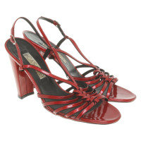 Casadei Sandals Patent leather in Red