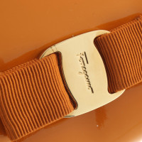Salvatore Ferragamo clutch in orange