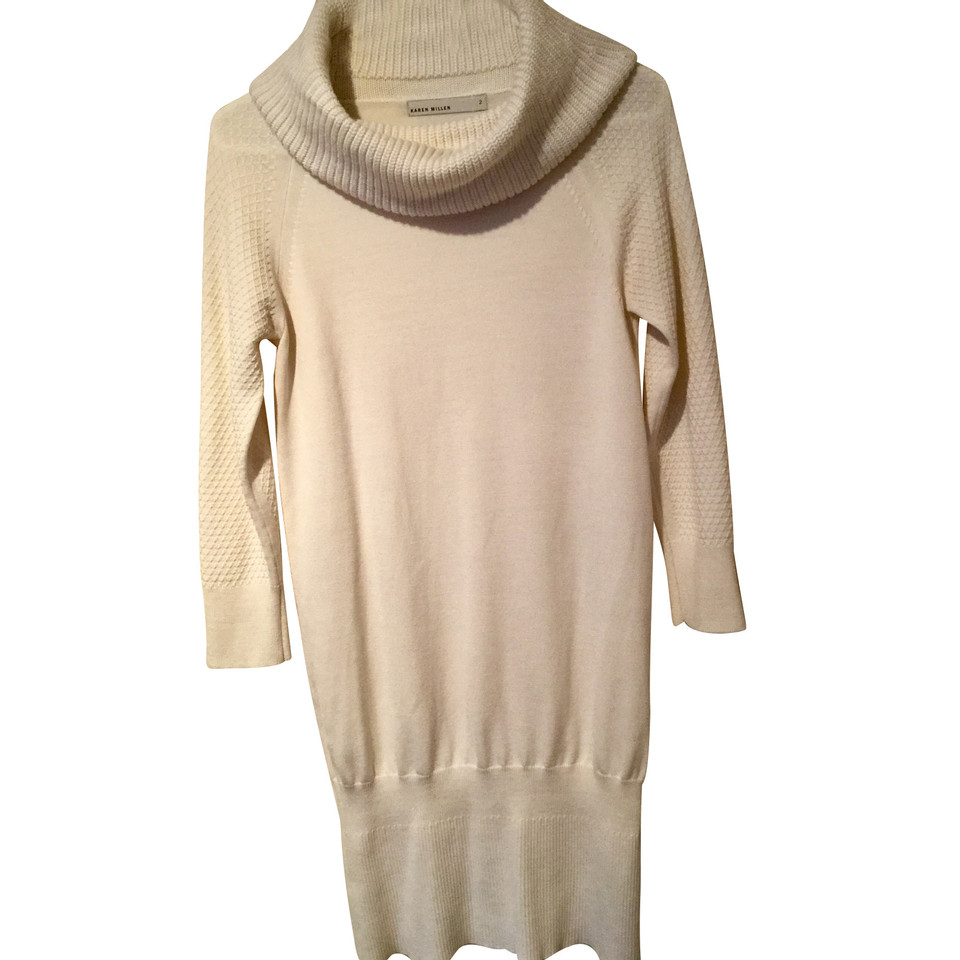 Karen Millen Strick aus Wolle in Creme