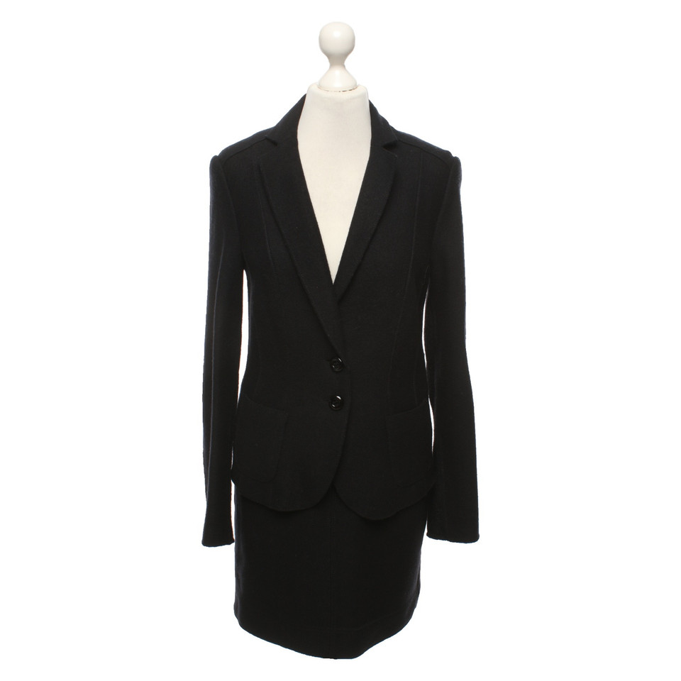 Marc Cain Suit Wool in Black