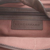 René Lezard Handtasche aus Leder in Braun