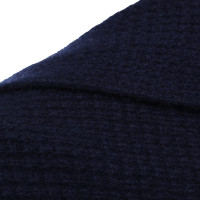 Bruno Manetti Knit poncho in dark blue