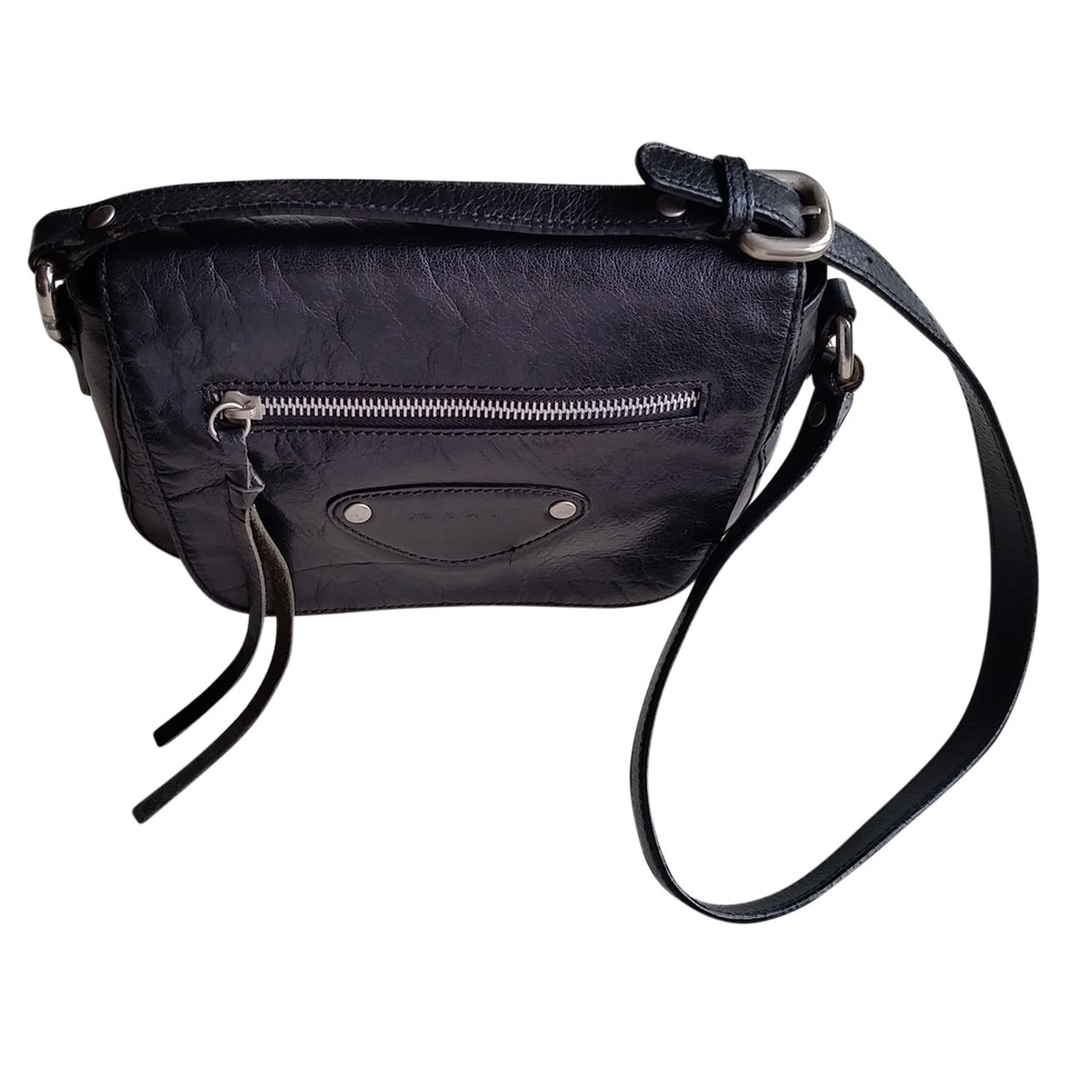 Pierre Cardin Handtasche aus Leder in Schwarz