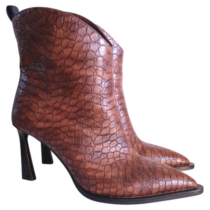 Ermanno Scervino Ankle boots Leather in Brown