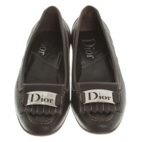 Christian Dior Slipper in donkerbruin
