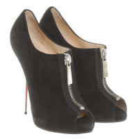 Christian Louboutin Peep-toes in Black Suede