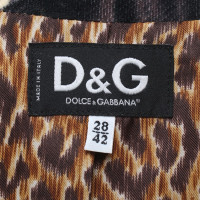 D&G blazer velours avec motif cheval