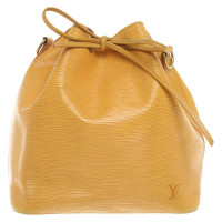 Louis Vuitton Petit  Bucket aus Leder in Gelb