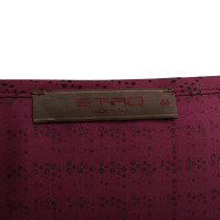 Etro Silk dress with pattern print
