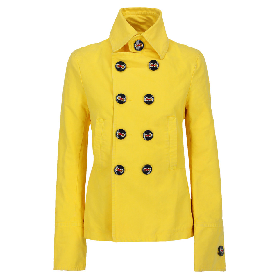Dsquared2 Jacket/Coat Cotton in Yellow