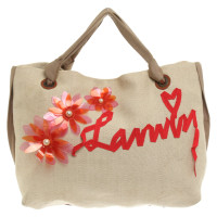 Lanvin Shopper Canvas in Beige