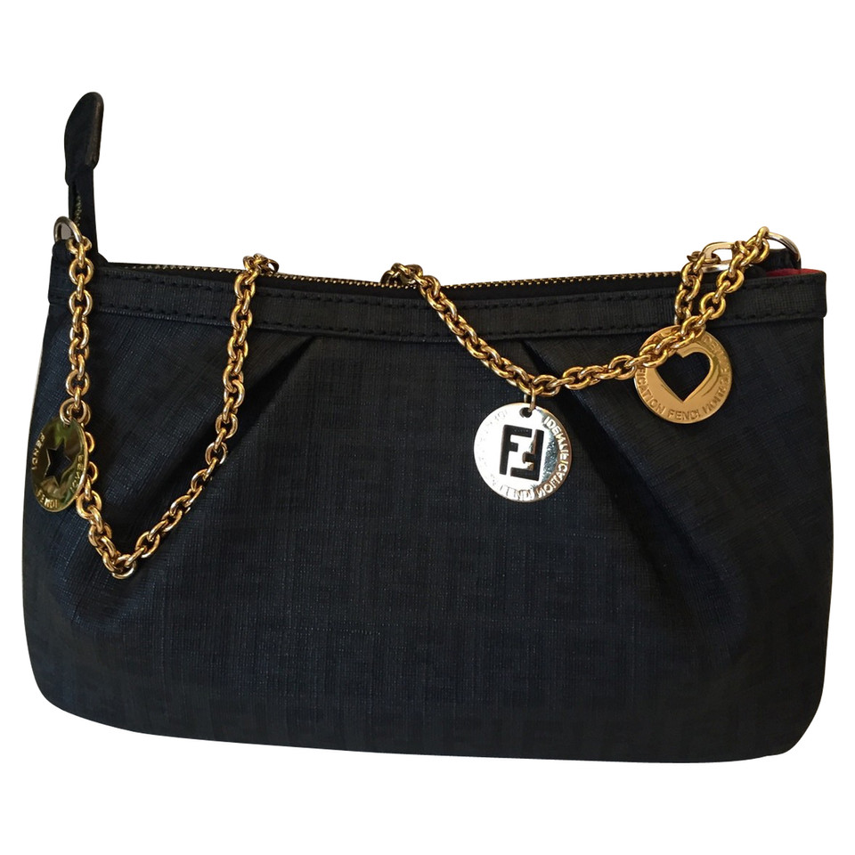 Fendi Handbag Canvas in Black