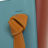 Céline "Twisted Cabas" in brown / turquoise