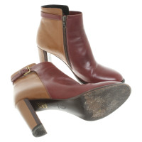 Dries Van Noten Ankle boots in bordeaux / brown