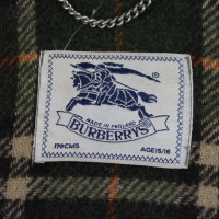Burberry Grüner Wollmantel