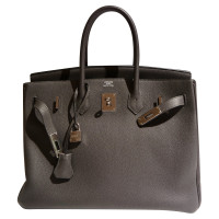 Hermès Birkin Bag 35 in Pelle in Grigio